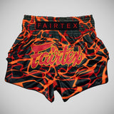 Fairtex BS1926 Magma Muay Thai shorts vermelho