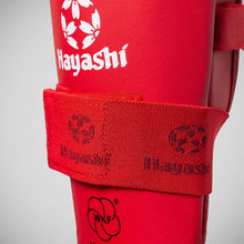 Red Hayashi WKF Approved Karate Shin-Instep Guard