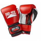 Red Pro-Box Pro-Spar Leather Boxing Gloves   