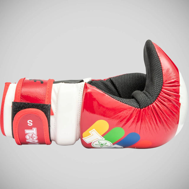 Top Ten Glossy Block ITF Pointfighter Glove Red