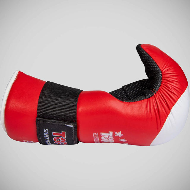 Top Ten Open Hand Superfighat ITF Gloves Red