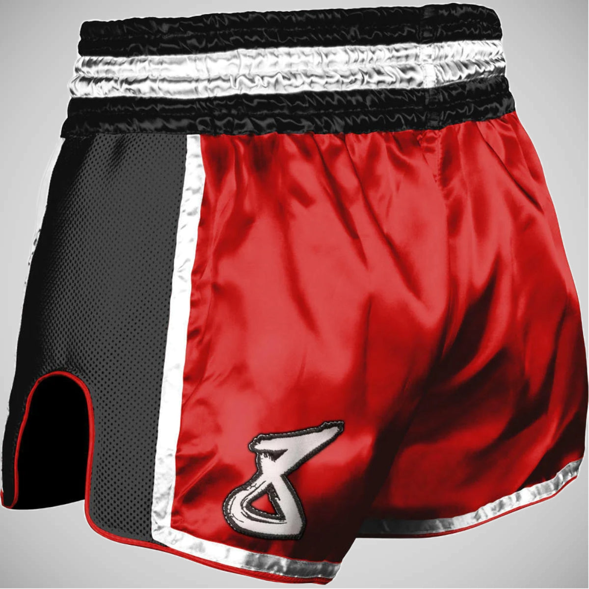 Rouge / noir 8 Weapons Super mesh Muay Thai Shorts