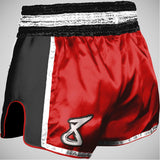 Rouge / noir 8 Weapons Super mesh Muay Thai Shorts