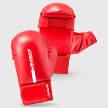 Red/White Bytomic Red Label Karate Mitt with Thumb