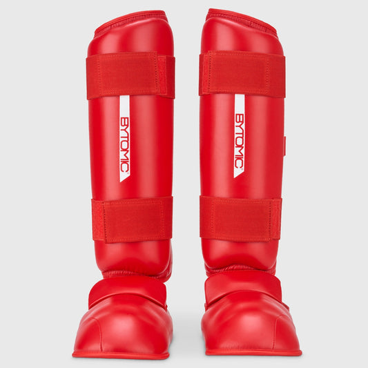 Red/White Bytomic Red Label Karate Shin/Instep