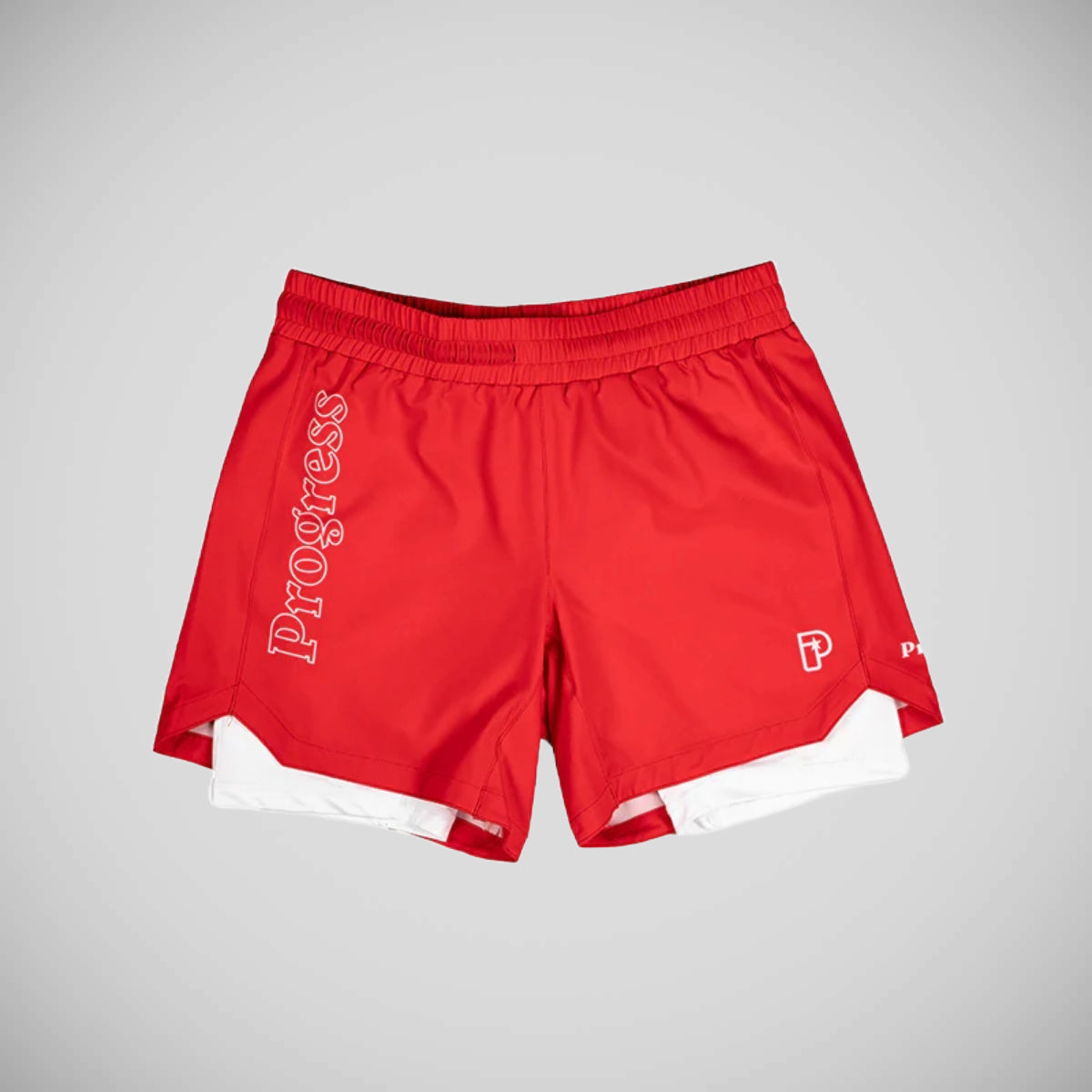 Fremdriftsprofil rød og hvit hybrid shorts rød/hvit