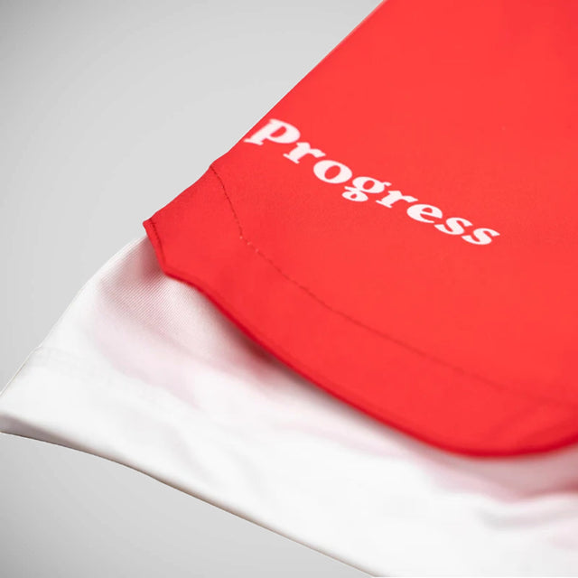 Progress Profile Red and White Hybrid Shorts Red/White