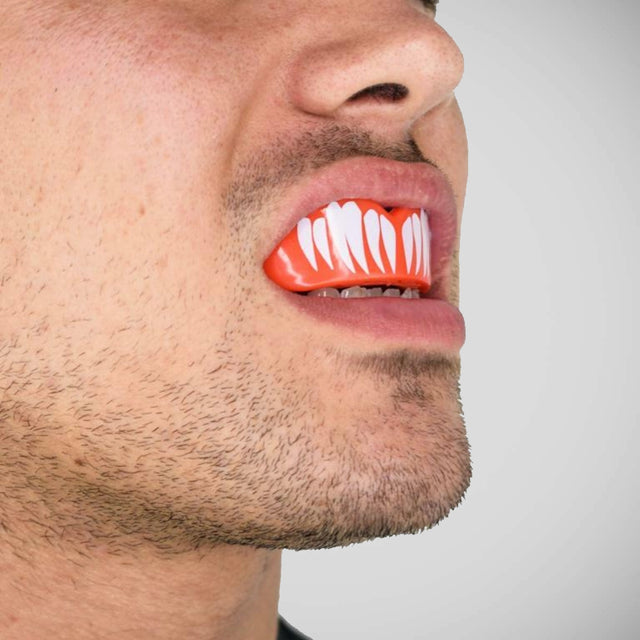 SafeJawz Extro Viper Mouth Guard Red/White