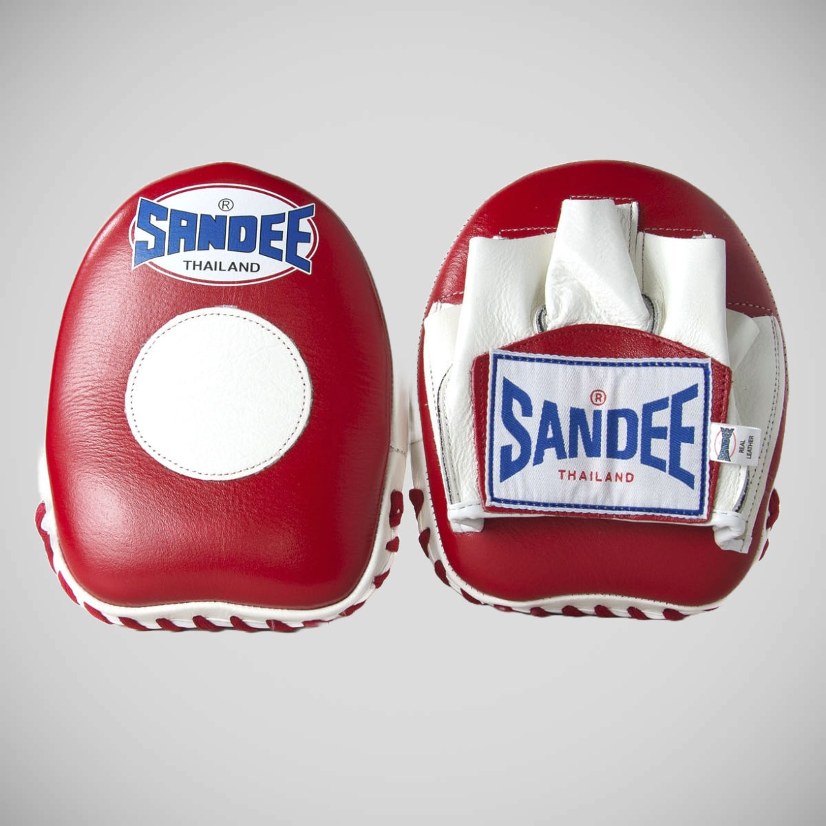 Red/White Sandee Mini Focus Mitts   