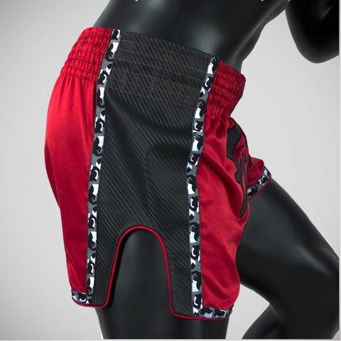 Red/Black Fairtex BS1703 Slim Cut Muay Thai Shorts