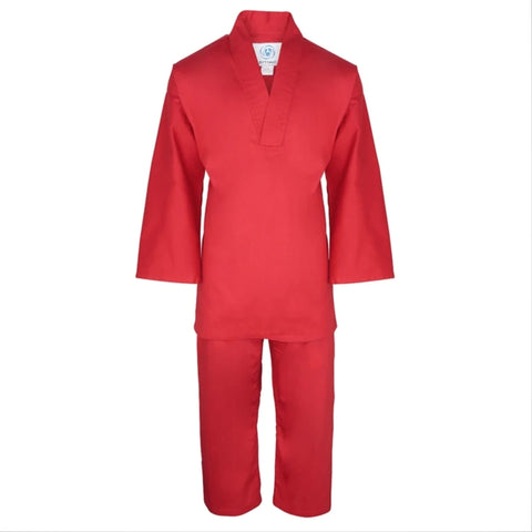 Red Bytomic Kids V-Neck Uniform