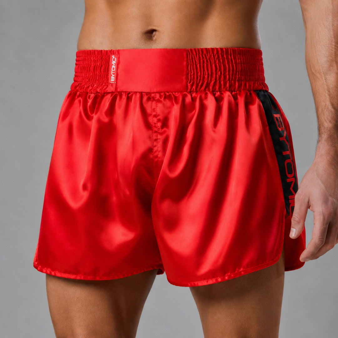 Bytomic Red Label Muay Thai Shorts Red