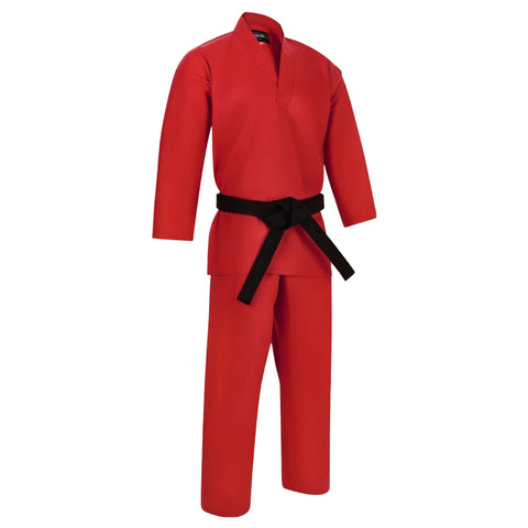 Red Bytomic Red Label V-Neck Kids Martial Arts Uniform
