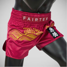 Red Fairtex BS1910 Golden River Muay Thai Shorts