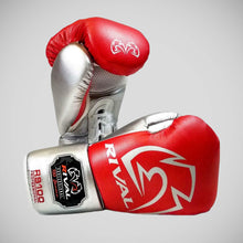 Red/Silver Rival RS100 Professional Sparring Gloves