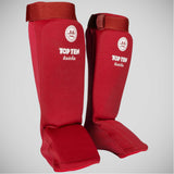 Top Ten Dae IFMA Shin/Instep Guards Red