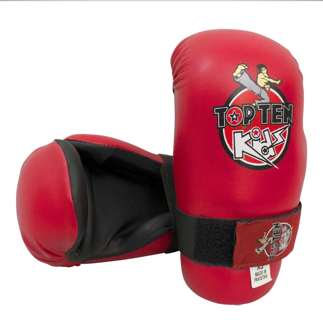 Top Ten Kids Pointfighter Gloves One Size Red