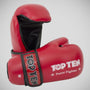 Red Top Ten Pointfighter Gloves