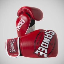 Red/White/Black Sandee Cool-Tec 3-Tone Boxing Gloves