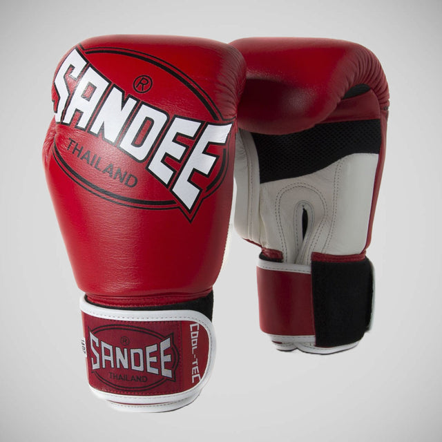 Sandee Cool-Tec 3-Tone Kids Boxing Gloves Red/White/Black