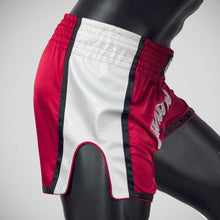 Red/White Fairtex BS1704 Slim Cut Muay Thai Shorts