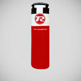 حقيبة لكمة من جلد الجاموس الأحمر/الأبيض بطول 4 أقدام