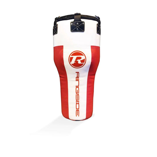 Red/White Ringside Synthetic Leather Angle Punch Bag