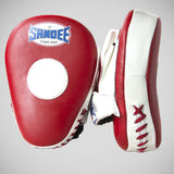 Red/White Sandee Curved Focus Mitts   