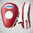 Sandee Curved Focus Mitts Red/White
