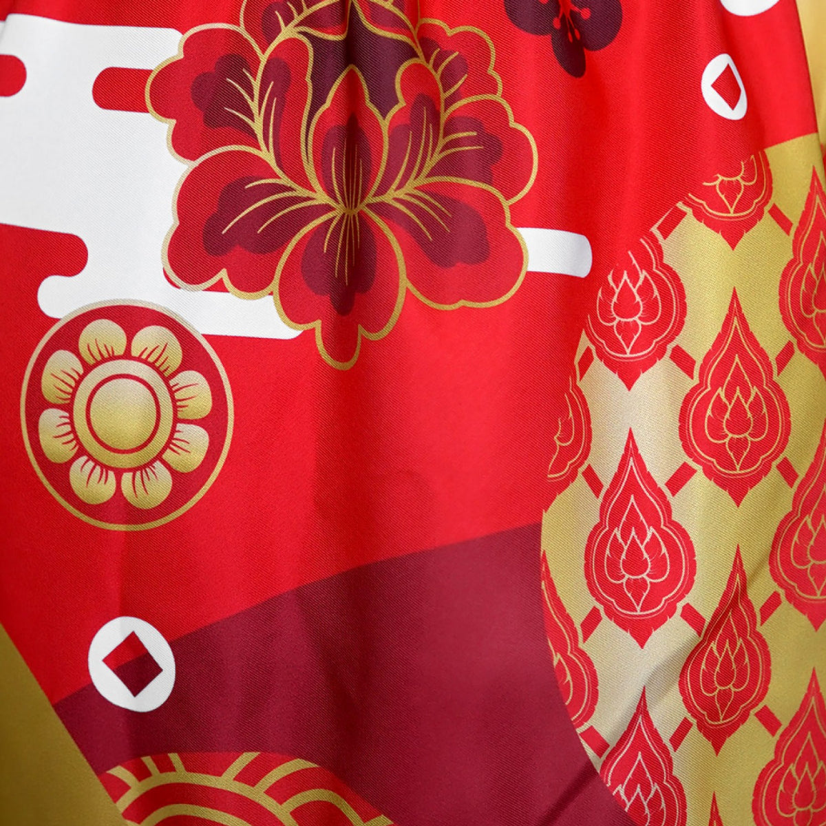 Tuff Sport MS653 Godin van de zon Muay Thai Shorts Rood/White