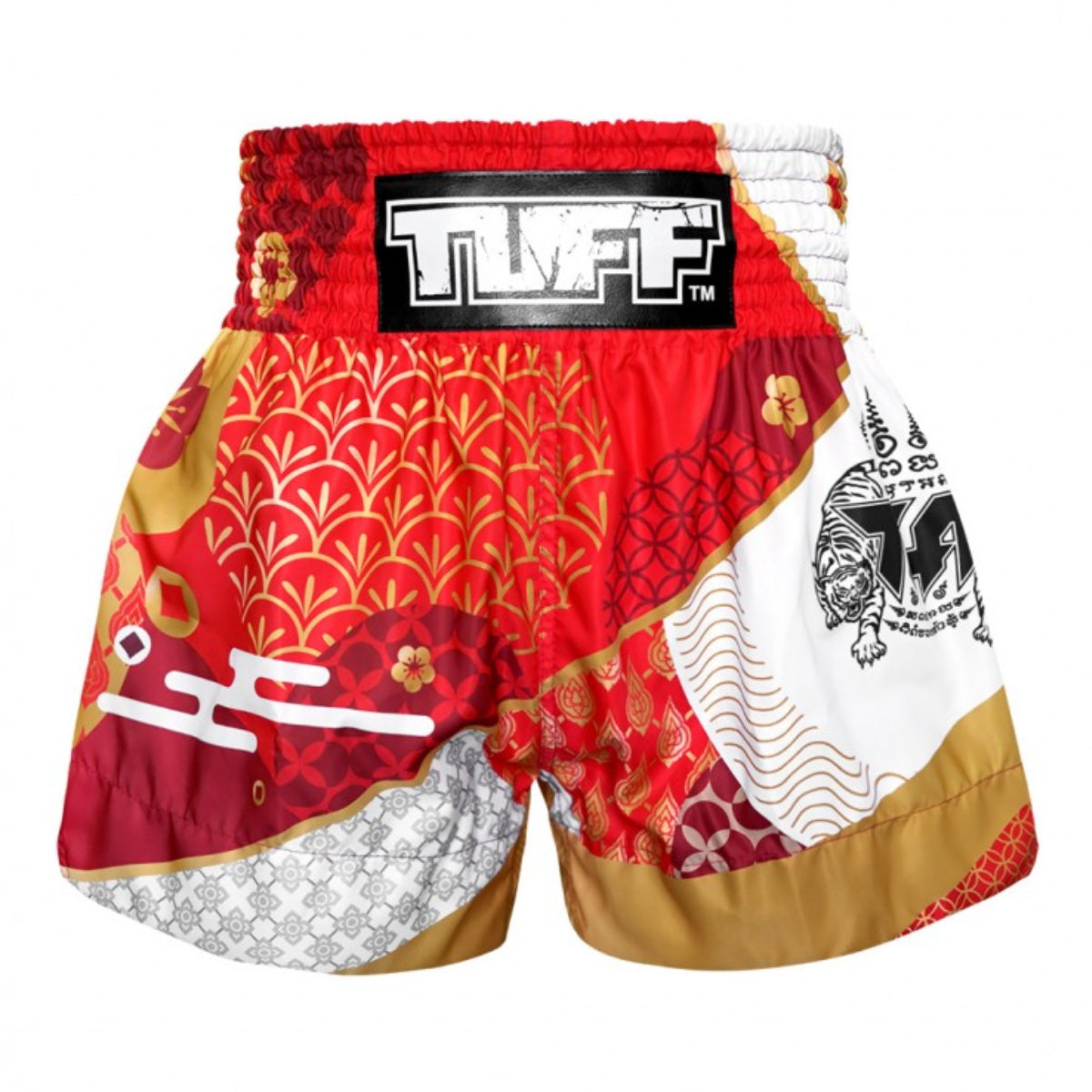 Tuff Sport MS653 Godin van de zon Muay Thai Shorts Rood/White