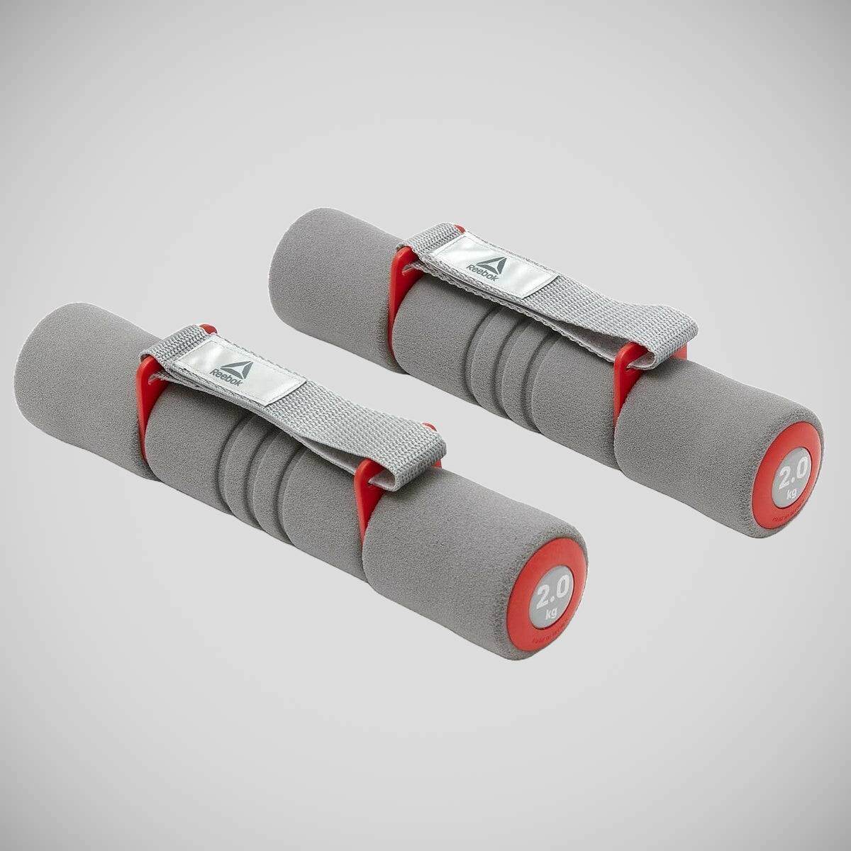 Red Reebok Softgrip 2kg Dumbells from Made4Fighters