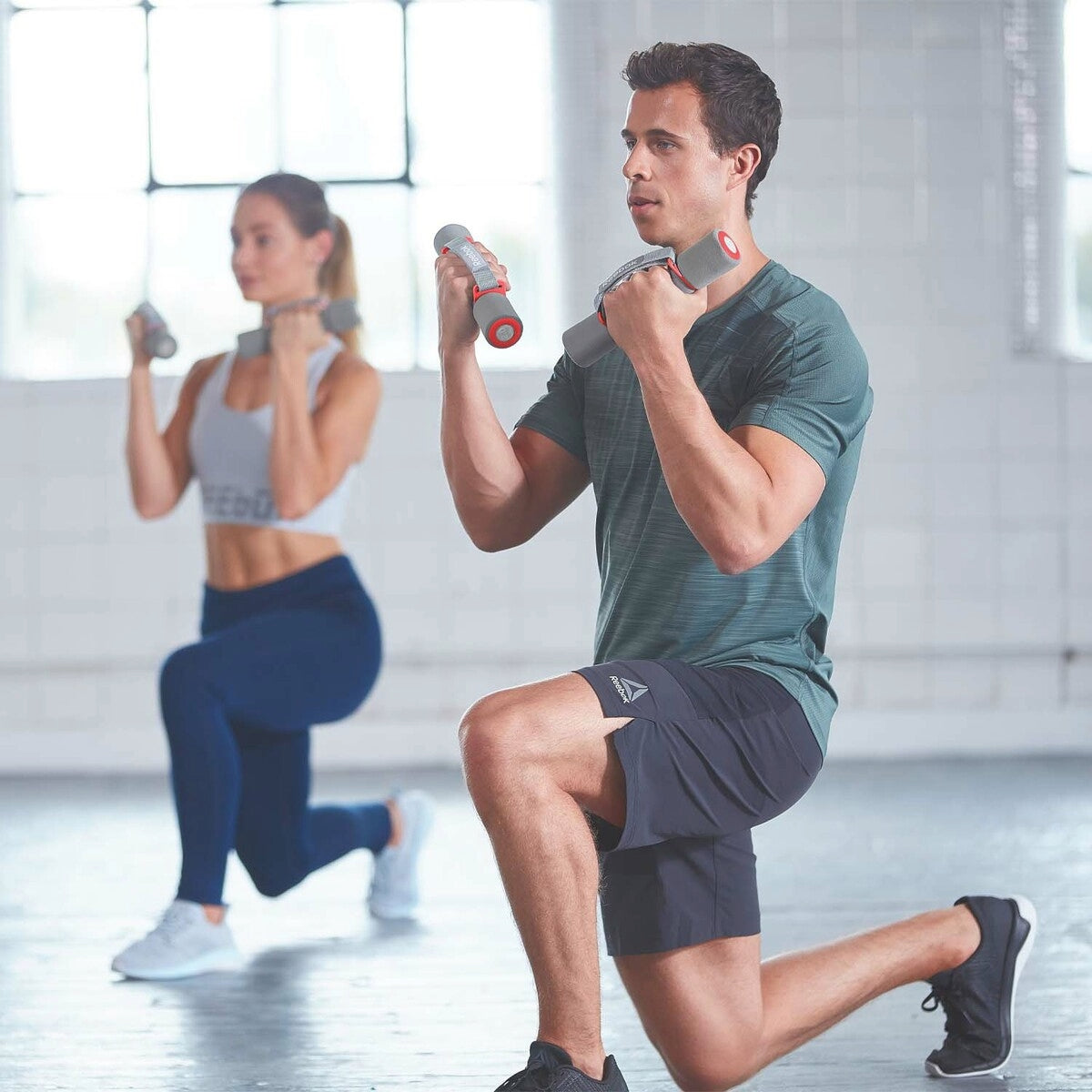 Reebok Softgrip 2 kg Dumbells rot