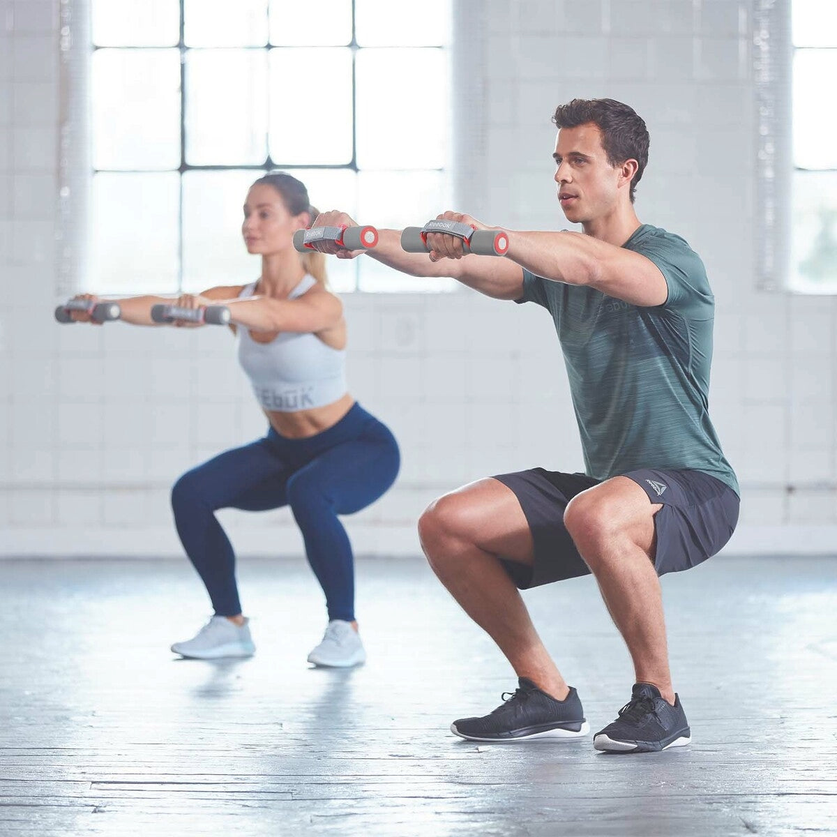 Reebok Softgrip 2 kg Dumbells rot