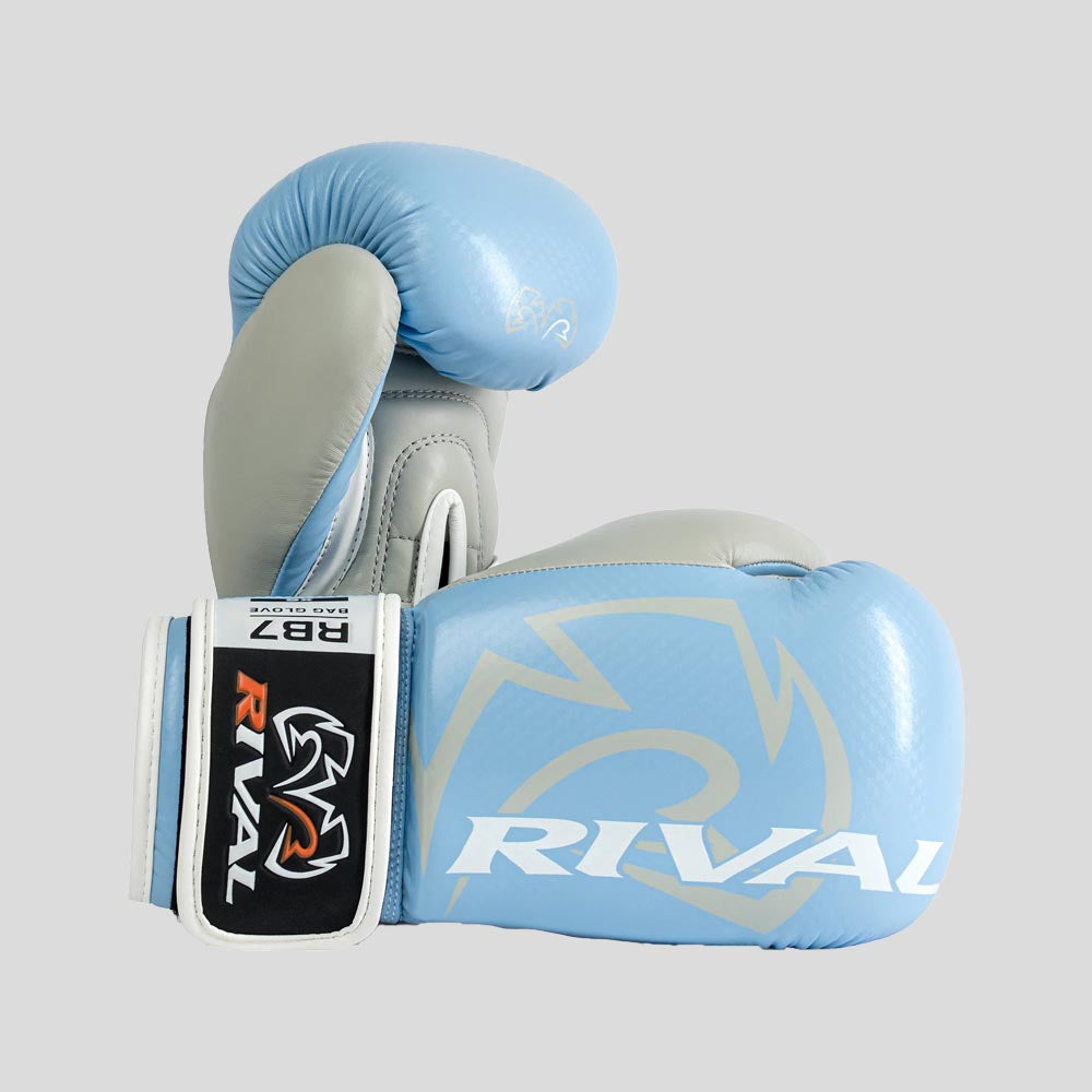 Rival RB7 Fitness Plus Bag Gloves Blue/Grey from Made4Fighters