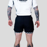 Roll Supreme The Finisher 2 in 1 Jiu Jitsu Shorts noir / blanc