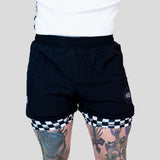 Roll Supreme The Finisher 2 in 1 Jiu Jitsu Shorts noir / blanc