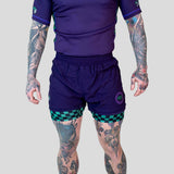 Roll Supreme The Finisher 2 in 1 Jiu Jitsu Shorts violet / vert