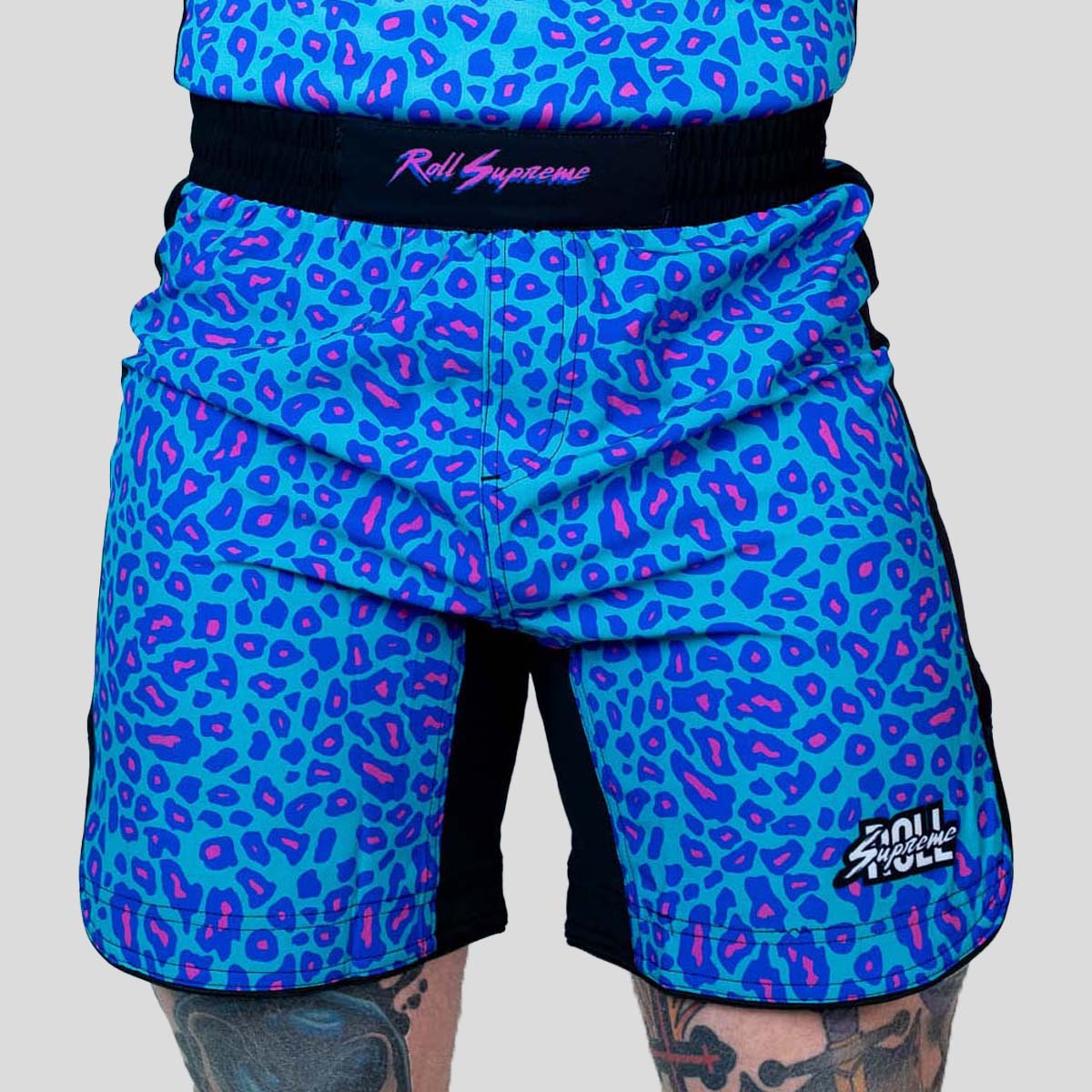 Roll Supreme The Butcher Fight Shorts Blue / Pink