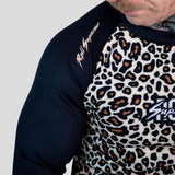 Rouler suprême le boucher à manches longues éruption cutanée jaune / brun