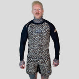 Rouler suprême le boucher à manches longues éruption cutanée jaune / brun