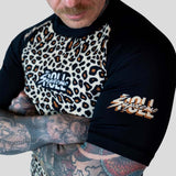 Rouler suprême le boucher à manches courtes cutanées jaune / brun