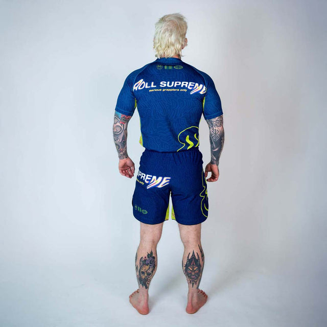 Roll Supreme  The Rave Nuclear Candy Trip Short Sleeve Rash Guard