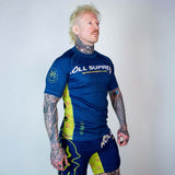 Roll Supreme The Rave Nuclear Candy Trip Trip Short Scoeve Rash Guard