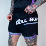 Rouler suprême le rave ultraviolet Brain Freeze 2 in 1 jiu jitsu shorts