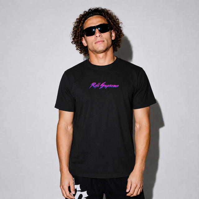 Roll Supreme The Butcher Logo T-Shirt Black/Purple