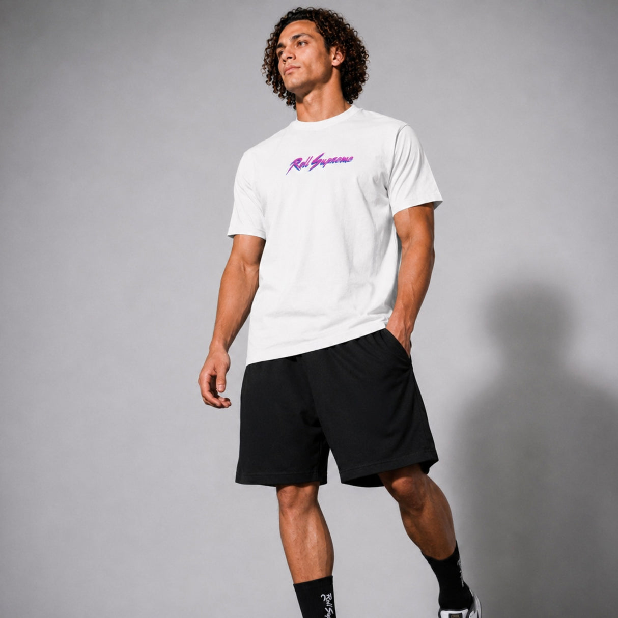 Roll Supreme The Butcher T-Shirt White/Purple Lifestyle
