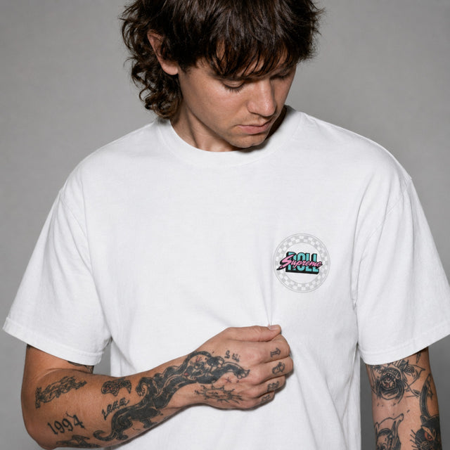 Roll Supreme The Finisher Emblem T-Shirt White