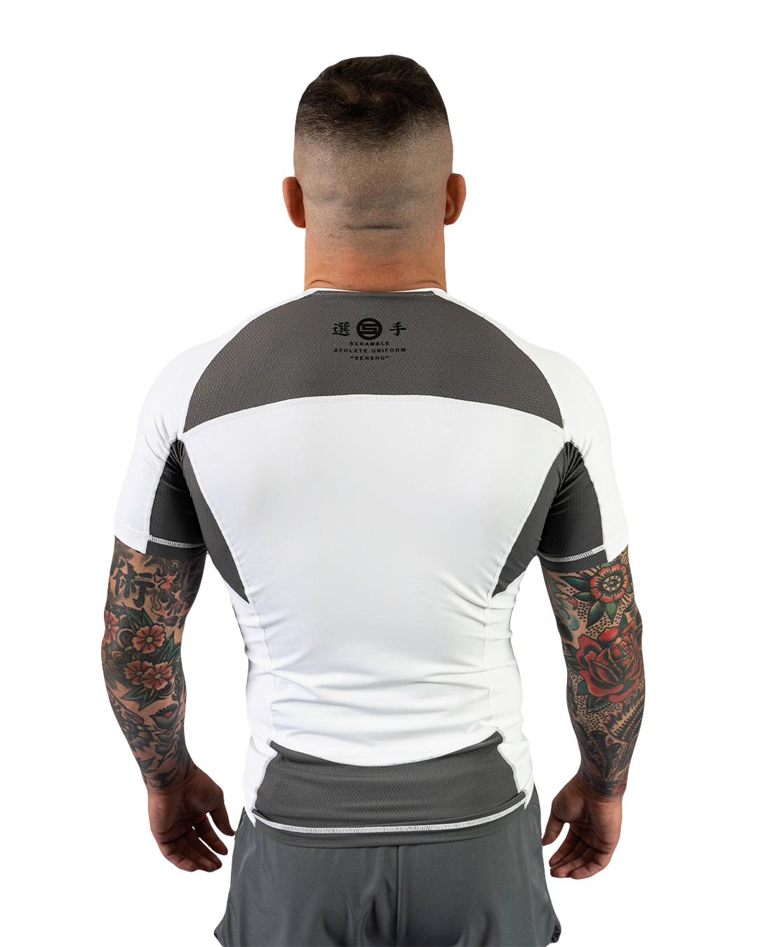 Scramble Senshu '26 Rash Guard White in white, view 4 of 6