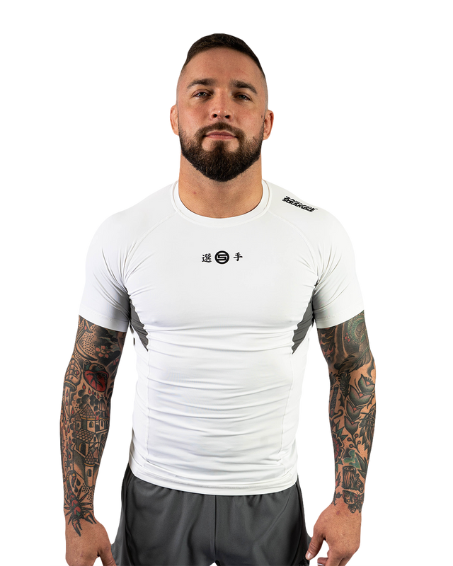 Scramble Senshu '26 Rash Guard White in white, front view